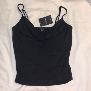 New Black Scoop Neck Tank